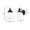 Westinghouse Fixture Wall Outdoor 60W Dusk to Dawn Eddystone Mt, Black Glassobe Wh Opl Glass 6121400 - alternate 5